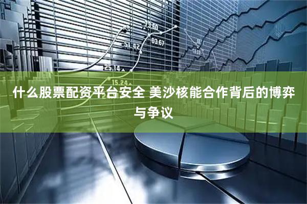 什么股票配资平台安全 美沙核能合作背后的博弈与争议